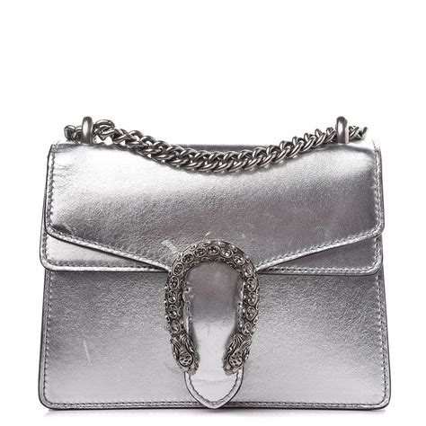 black and silver gucci bag|Gucci silver clutch.